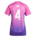 Maillot de foot Allemagne Jonathan Tah #4 Extérieur vêtements Femmes Europe 2024 Manches Courtes